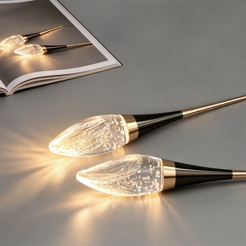 Modern Staircase Chandelier Light Luxury Villa Attic Hanging Ceiling Lamp Designer Crystal Raindrop Pendant Light