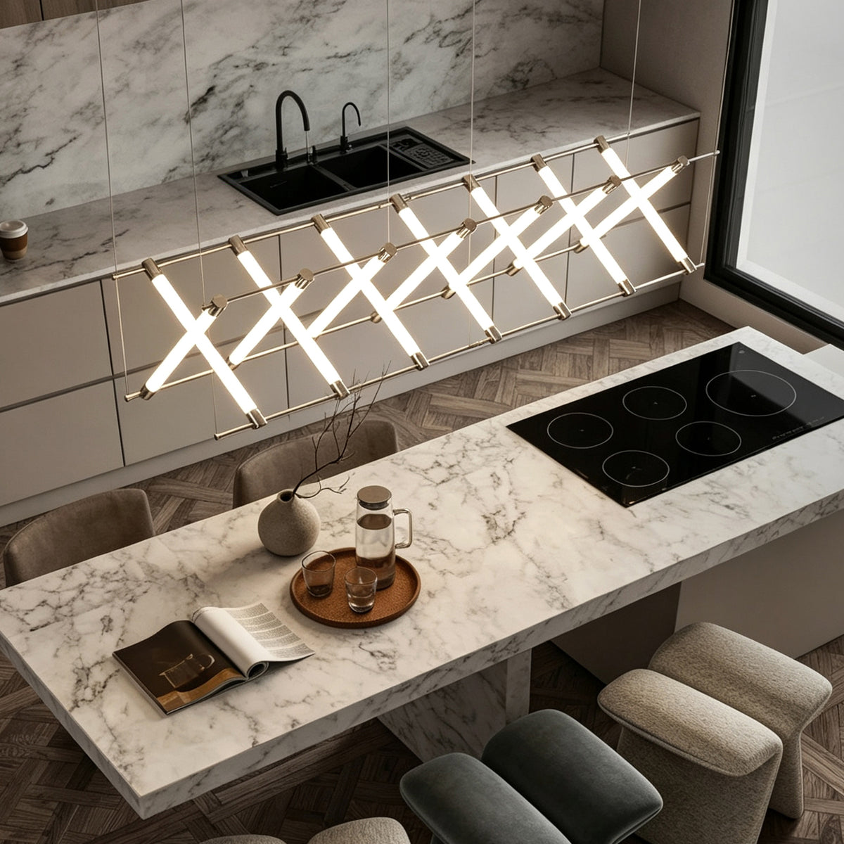 Modern LED Dining Room Kitchen Island Chandelier