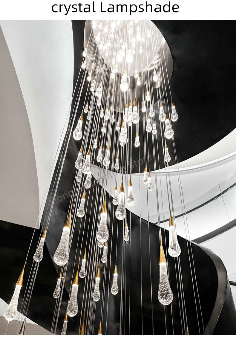 Modern Crystal Chandelier Staircase Chandelier