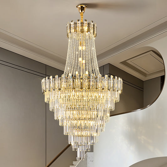 Luxury Duplex Loft Villa Living Room Chandelier