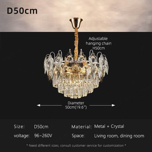 Luxury Crystal Living Room LED Chandelier