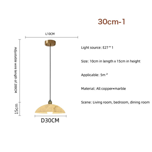 Luxury Cloud Stone LED Restaurant Pendant Lights