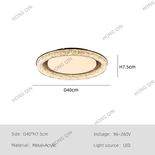 New Design Round Glass LED Ceiling Lamp