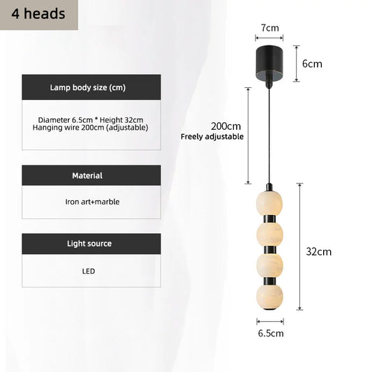 New Marble Kitchen Dining Room Pendant Light
