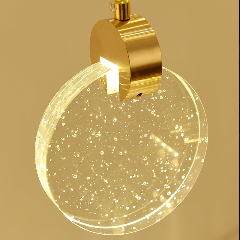 Modern Luxury Staircase Crystal Raindrop Pendant Light
