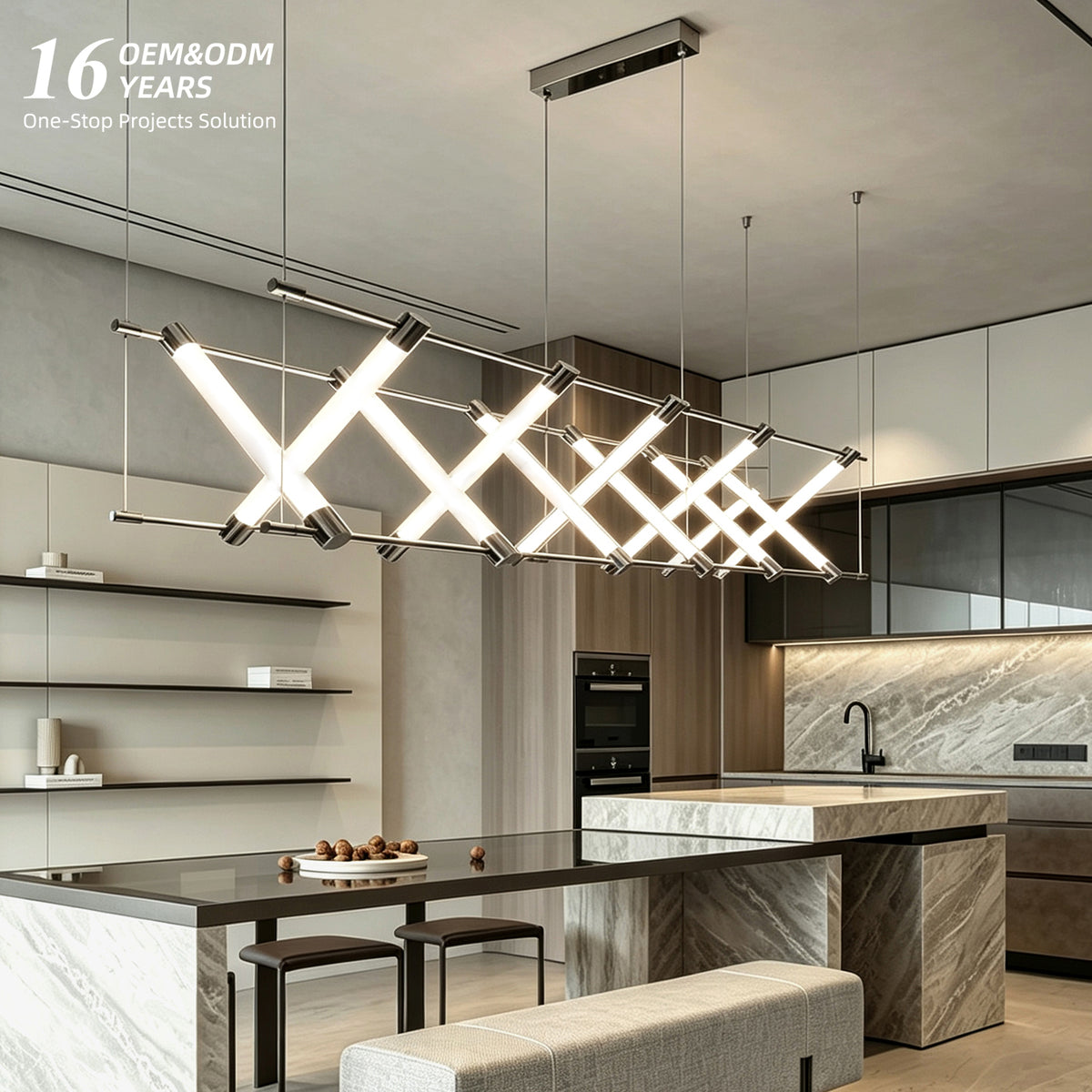 Modern LED Dining Room Kitchen Island Chandelier