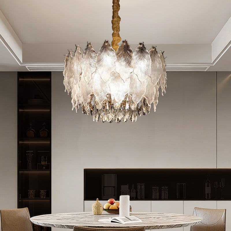 Modern Led Loft Pendant Lighting Crystal Chandelier