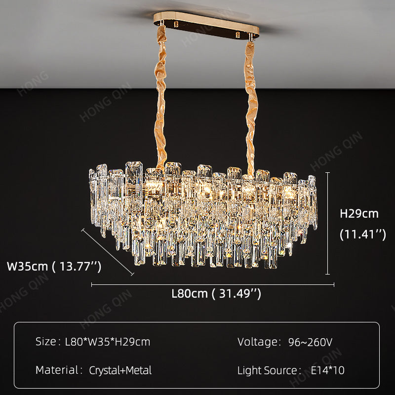 Luxury Round Crystal Living Room Chandelier
