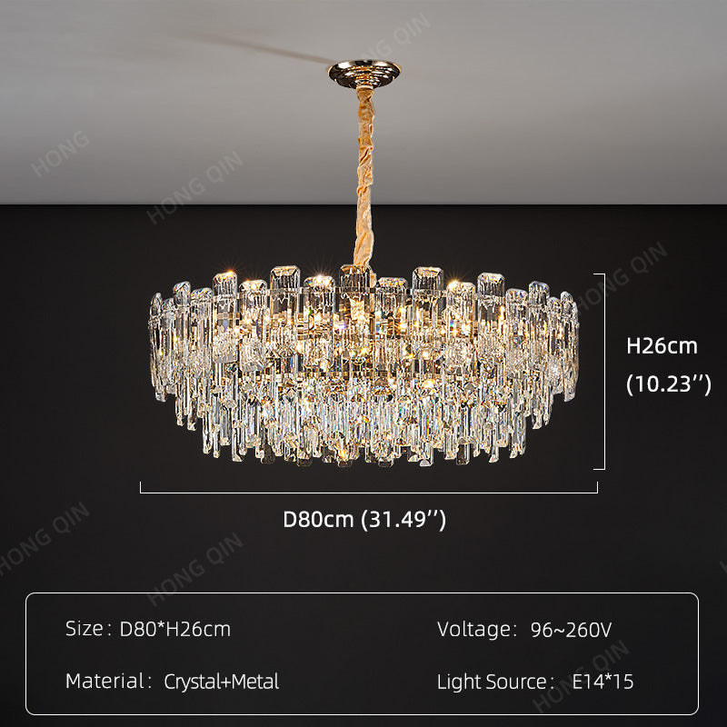 Luxury Round Crystal Living Room Chandelier