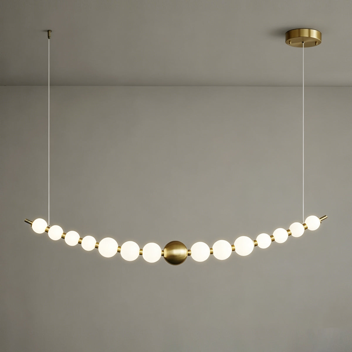 Modern Long Dining Room Kitchen ball Chandelier