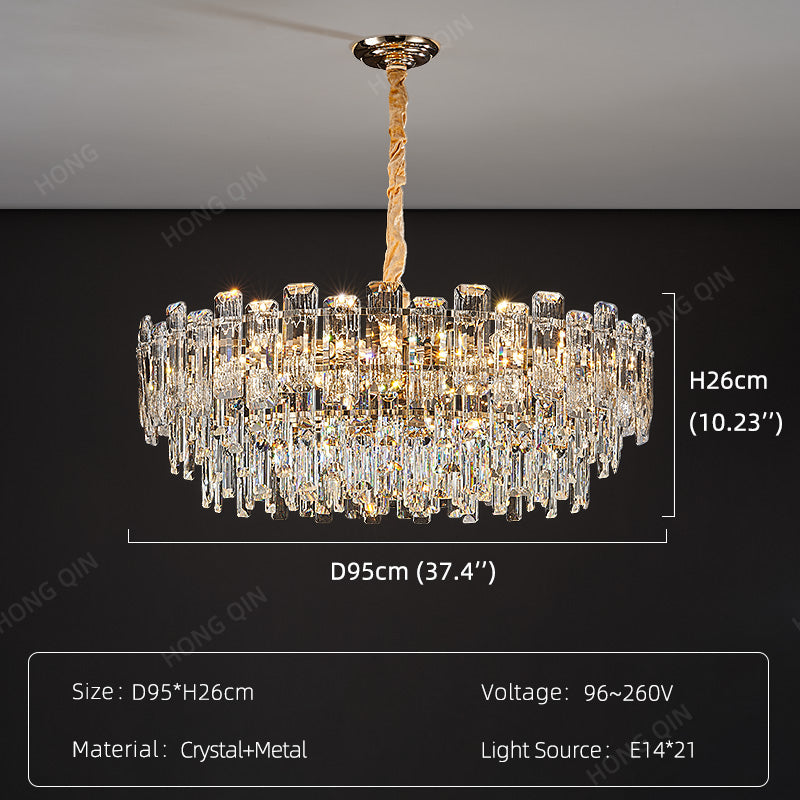 Luxury Round Crystal Living Room Chandelier