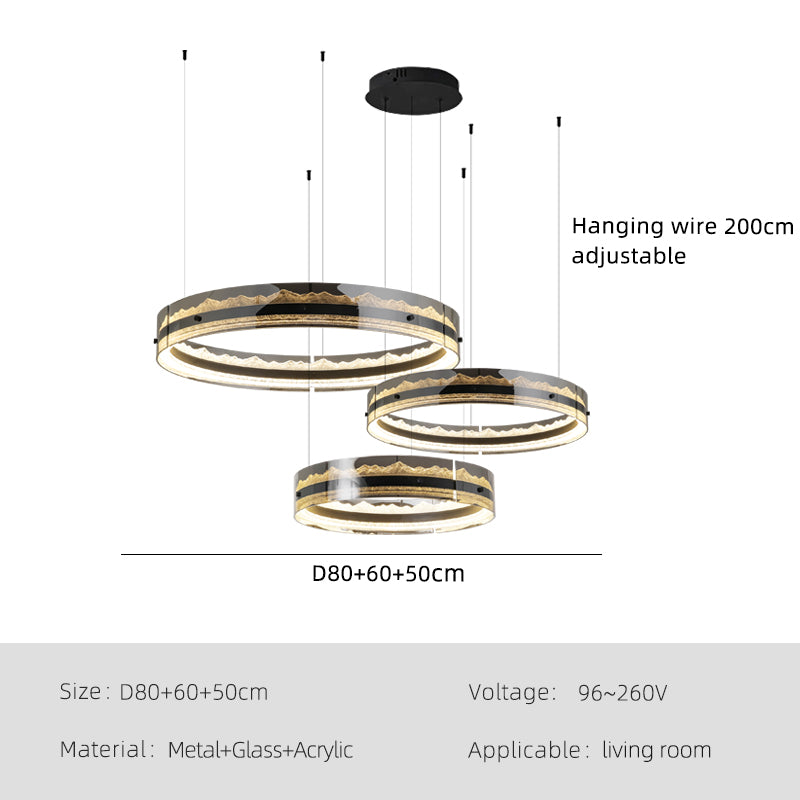 Luxury Ring Living Room Chandelier