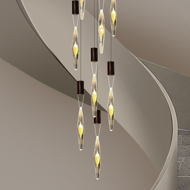 Modern Luxury Staircase LED Chandelier