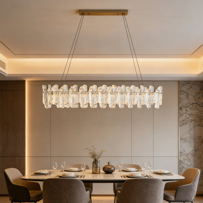 Luxury LED Ring Living Room Hanging Lamp