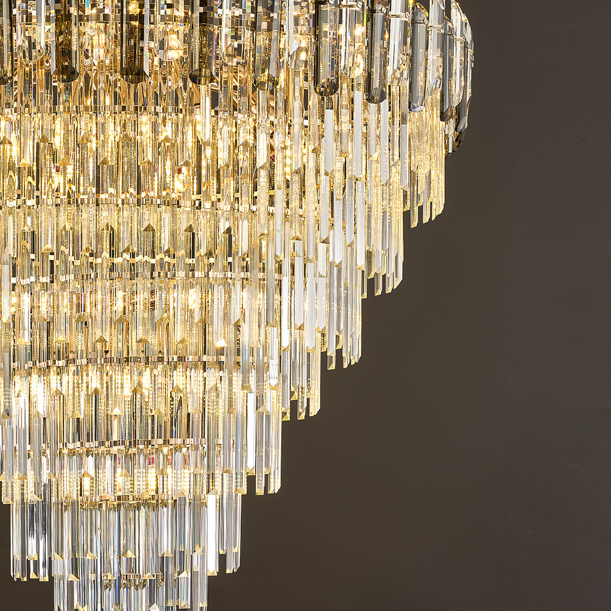 Luxury Duplex Loft Villa Living Room Chandelier