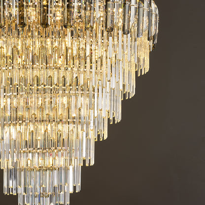 Luxury Duplex Loft Villa Living Room Chandelier