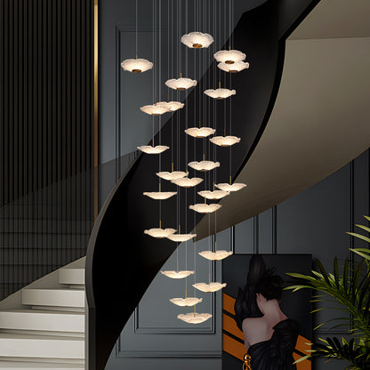 Modern luxury High Ceiling Stair Chandelier