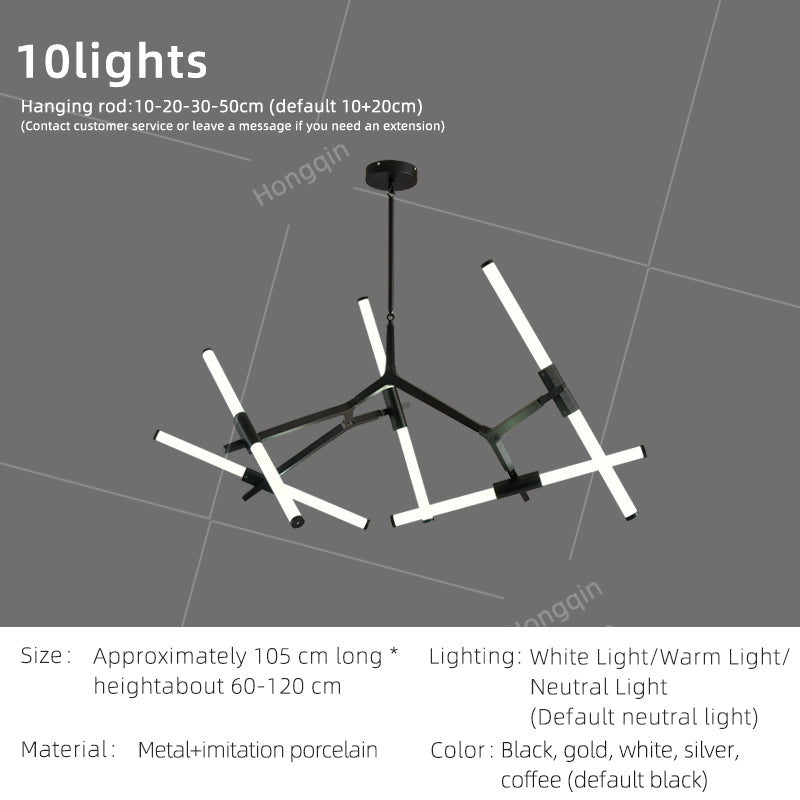 Nordic LED Tree Branch Pendant Lamp Dining Room LED Chandelier Over the Table Living Room Luxury Glass Pendant Light