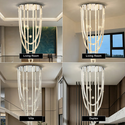 Luxury Villa Duplex Loft Hall High Ceiling Chandelier