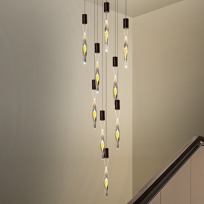 Modern Luxury Staircase LED Chandelier