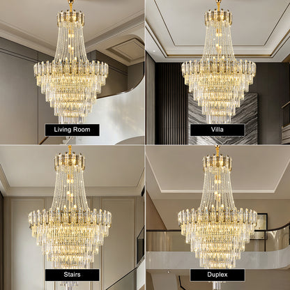 Luxury Duplex Loft Villa Living Room Chandelier