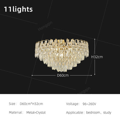 Modern Luxury Gold Villa Living Room Ceiling Light