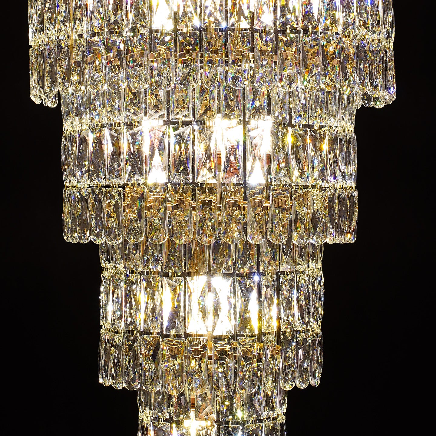 Luxury Stair Crystal Duplex Hall Chandelier