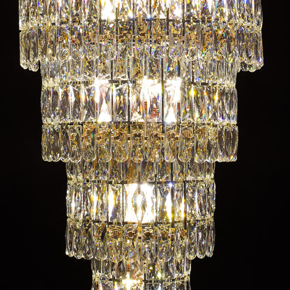 Luxury Stair Crystal Duplex Hall Chandelier
