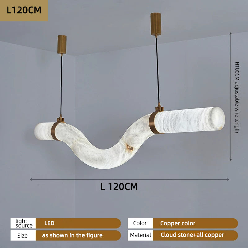 Marble Table Dining Room Kitchen Chandelier