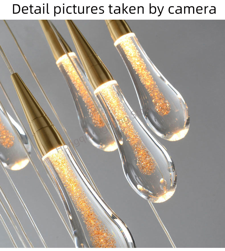 Modern Crystal Chandelier Staircase Chandelier
