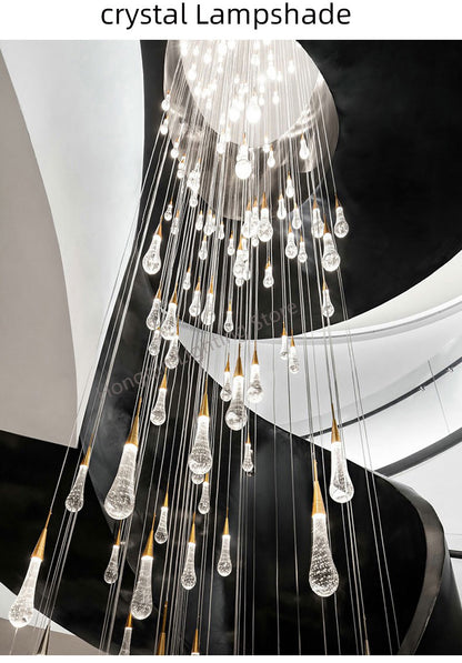 Modern Crystal Chandelier Staircase Chandelier