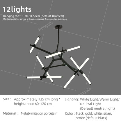 Nordic LED Tree Branch Pendant Lamp Dining Room LED Chandelier Over the Table Living Room Luxury Glass Pendant Light