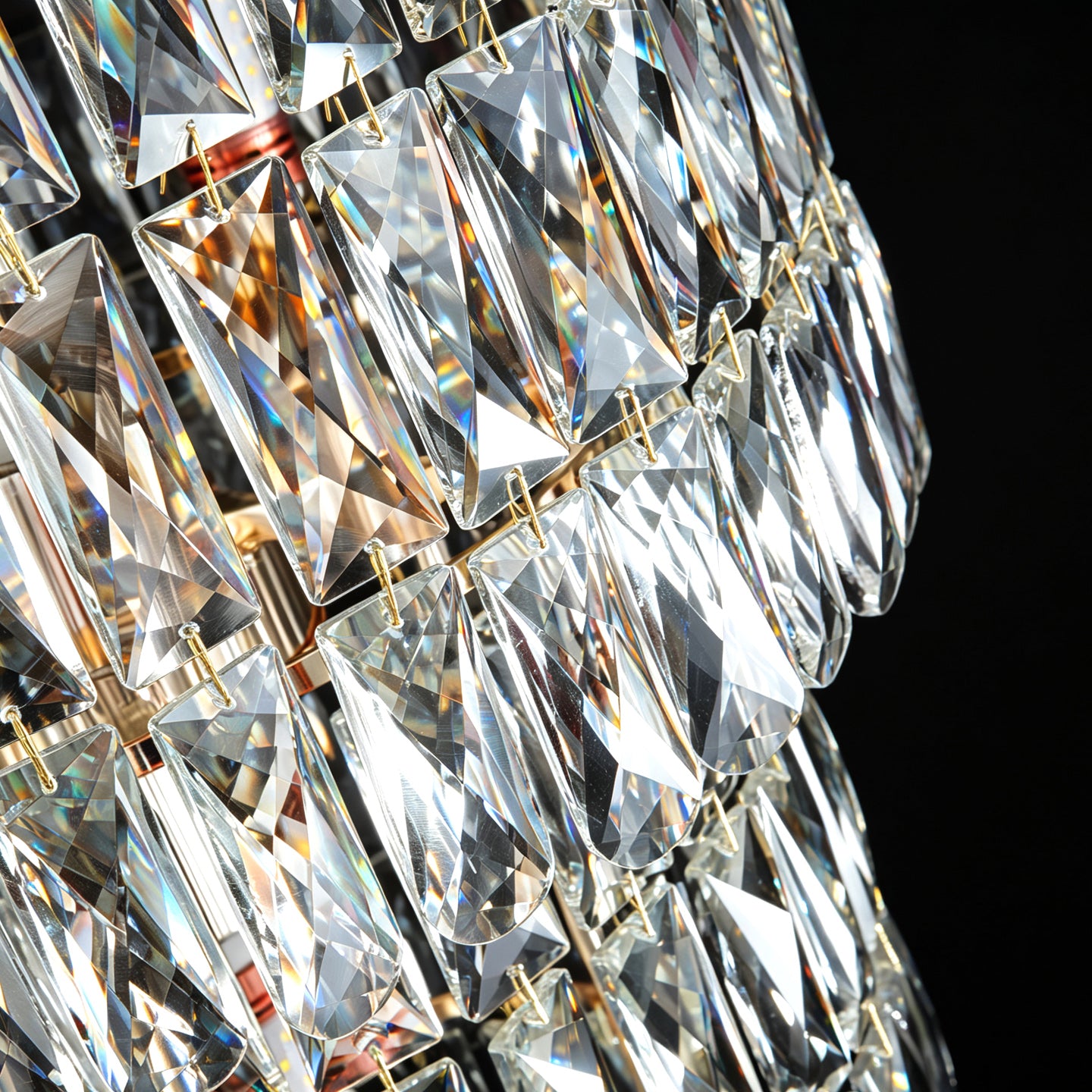 Luxury Stair Crystal Duplex Hall Chandelier