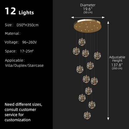 Staircase Chandelier Lustre Hanging Light