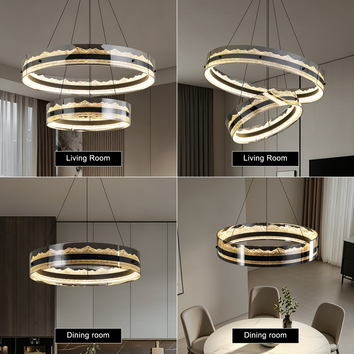 Luxury Ring Living Room Chandelier
