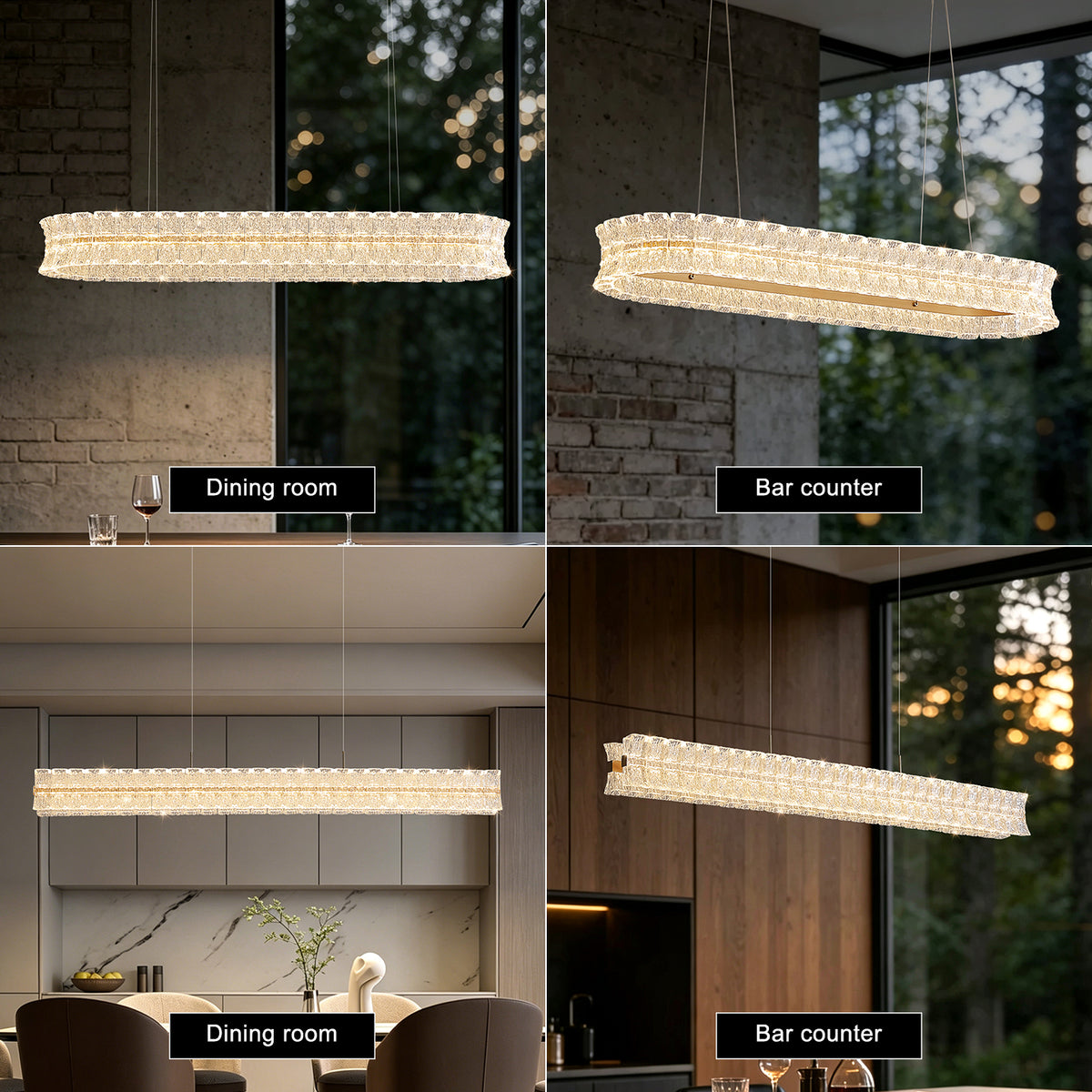 Luxury Villa Bar Kitchen Dining Room Chandelier