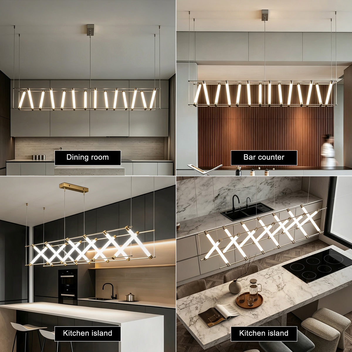 Modern LED Dining Room Kitchen Island Chandelier