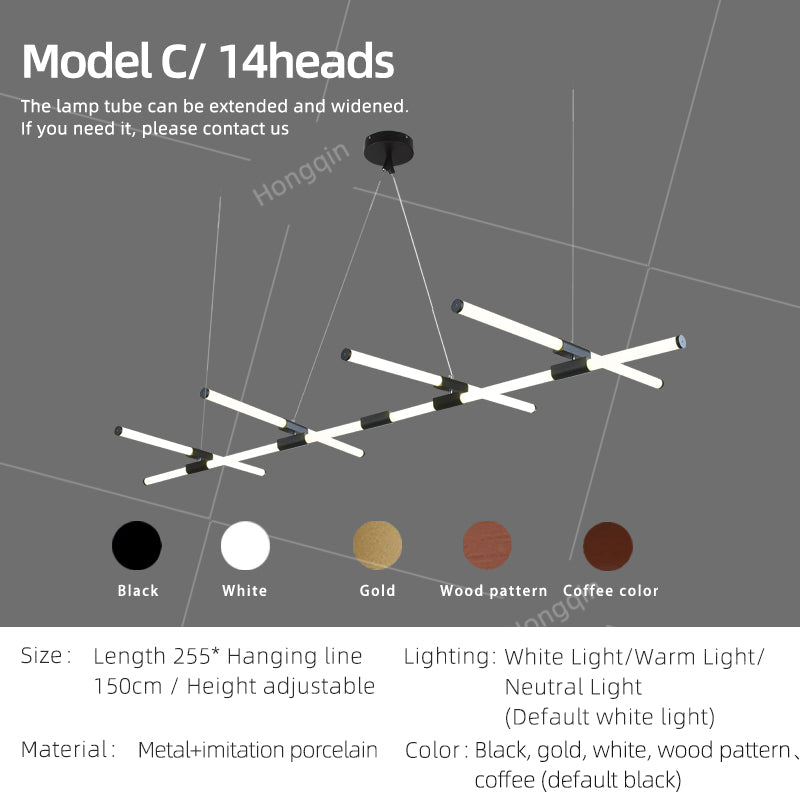 Nordic Tree Branch LED Pendant Light Luxury Commercial Office Hotel Lobby Light Clothing Store Front Desk Engineering Chandelier