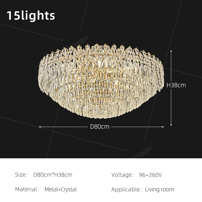 Modern Luxury Gold Villa Living Room Ceiling Light