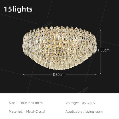 Modern Luxury Gold Villa Living Room Ceiling Light