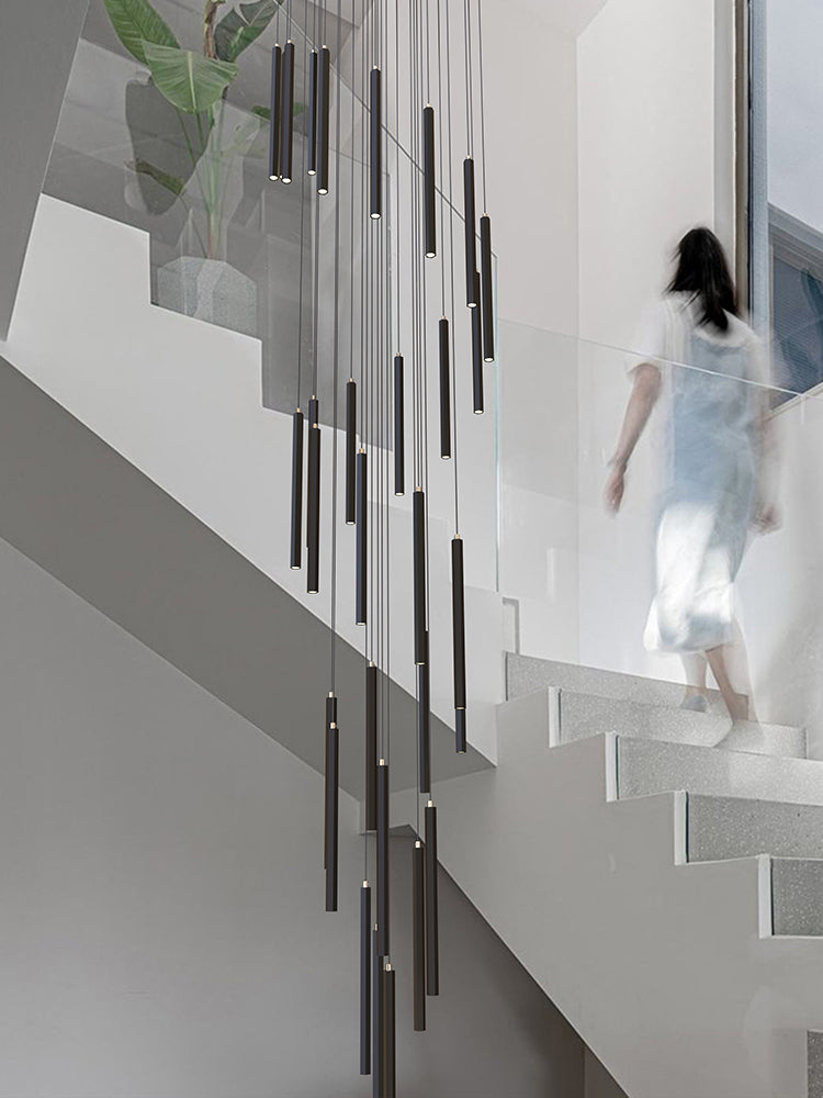 Modern LED Stair Pendant Light Villa Duplex Ceiling Hanging Lamps