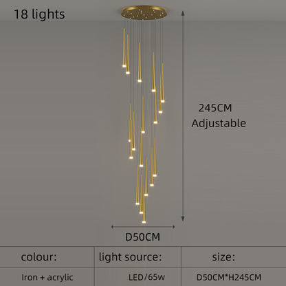 Staircase Pendant Lamps Modern Led Hanging Lights