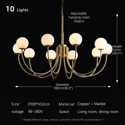 Luxury Living room Marble Pendant light