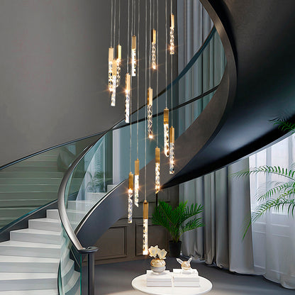 Modern Luxury Staircase LED Chandelier