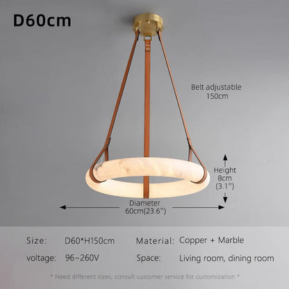 Marble Fixture Living Room Villa Chandelier