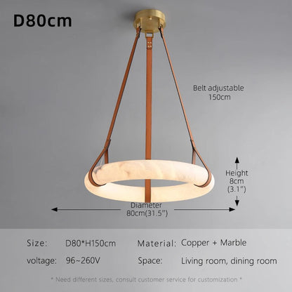 Marble Fixture Living Room Villa Chandelier