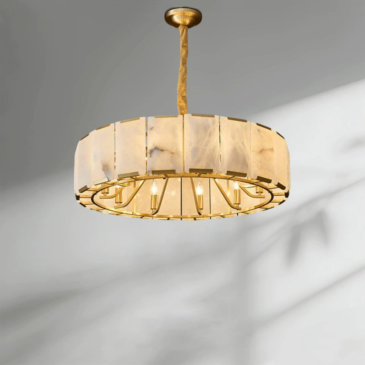 Luxury Natural Marble Living Room Pendant Light ﻿