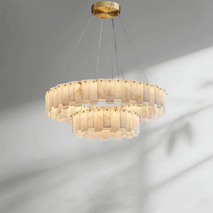 Modern Luxury Round Marble Living Room Chandelier