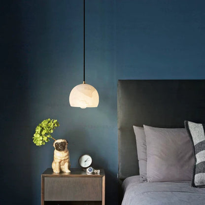 Nordic Natural Marble Adjustable Bedside Chandelier