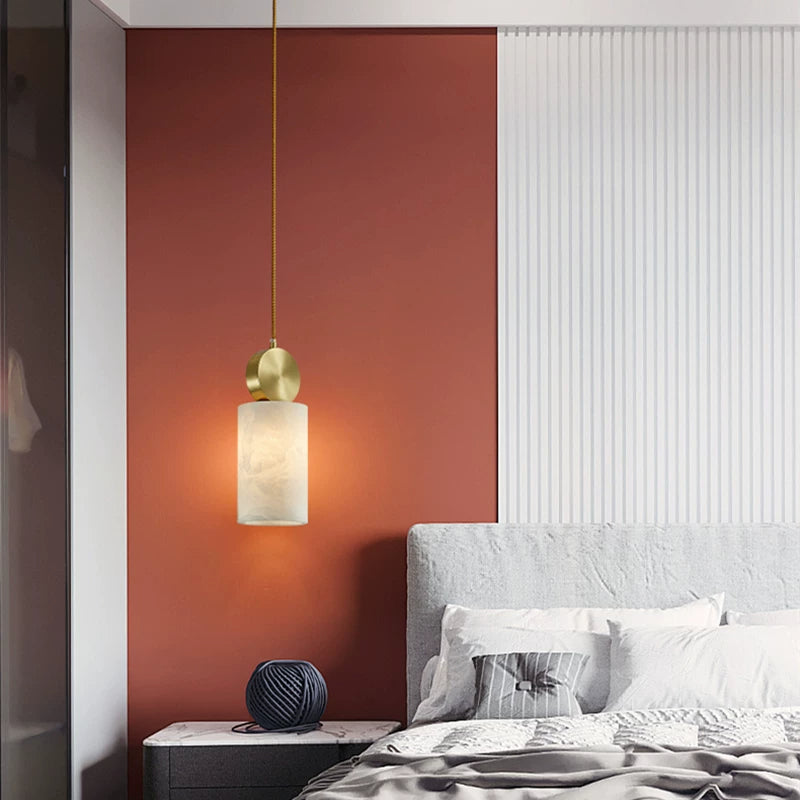 Nordic Marble Stone Bedroom Small Chandelier